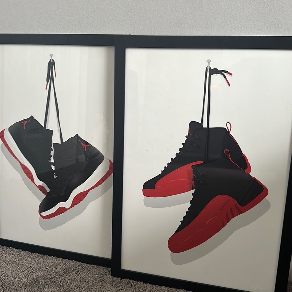 Jordan sneaker canvas paintings